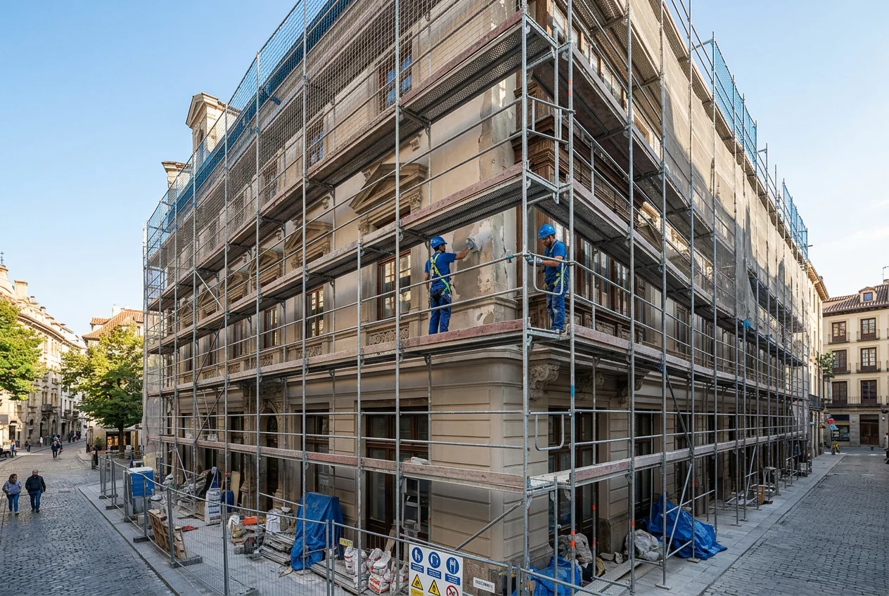 Old facade repair